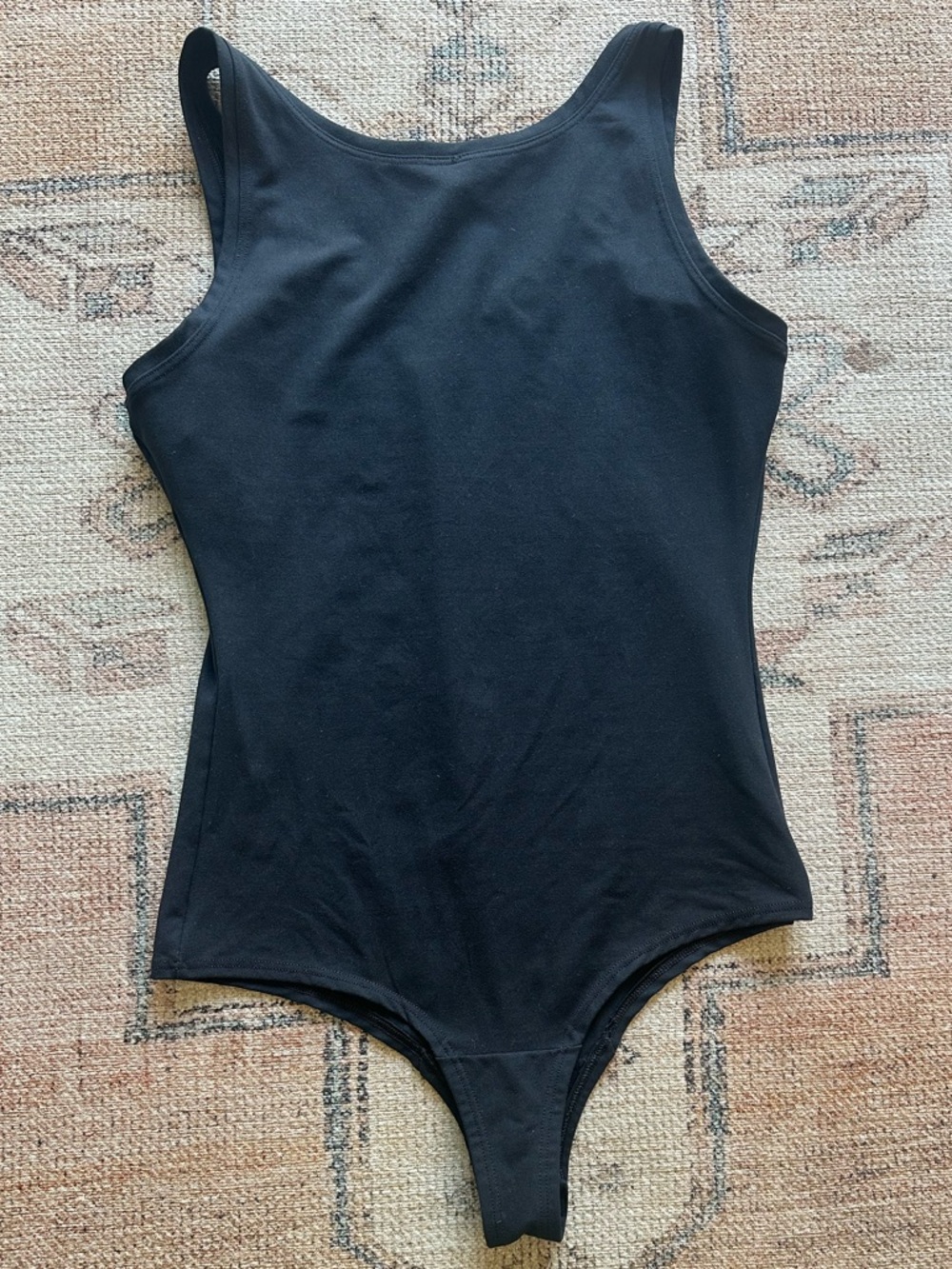 SPANX Black Scoop Neck Tank Top Bodysuit - Picture 3 of 4
